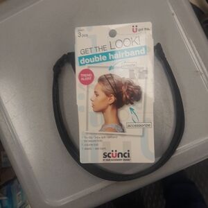 Scunci Black Double Hairband